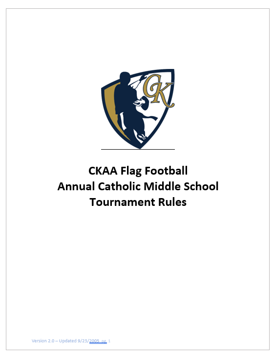 Flag Football Tournament Rules